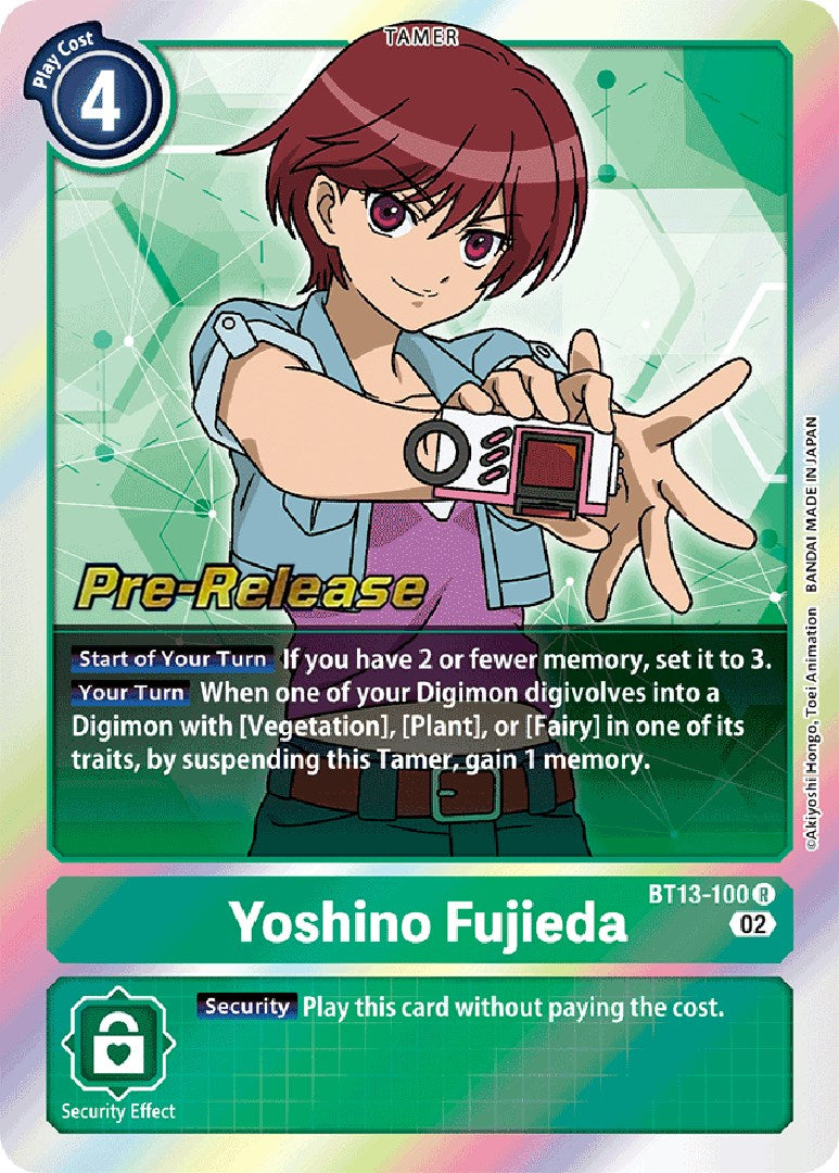 Yoshino Fujieda [BT13-100] [Versus Royal Knight Booster Pre-Release Cards] | Card Merchant Takapuna