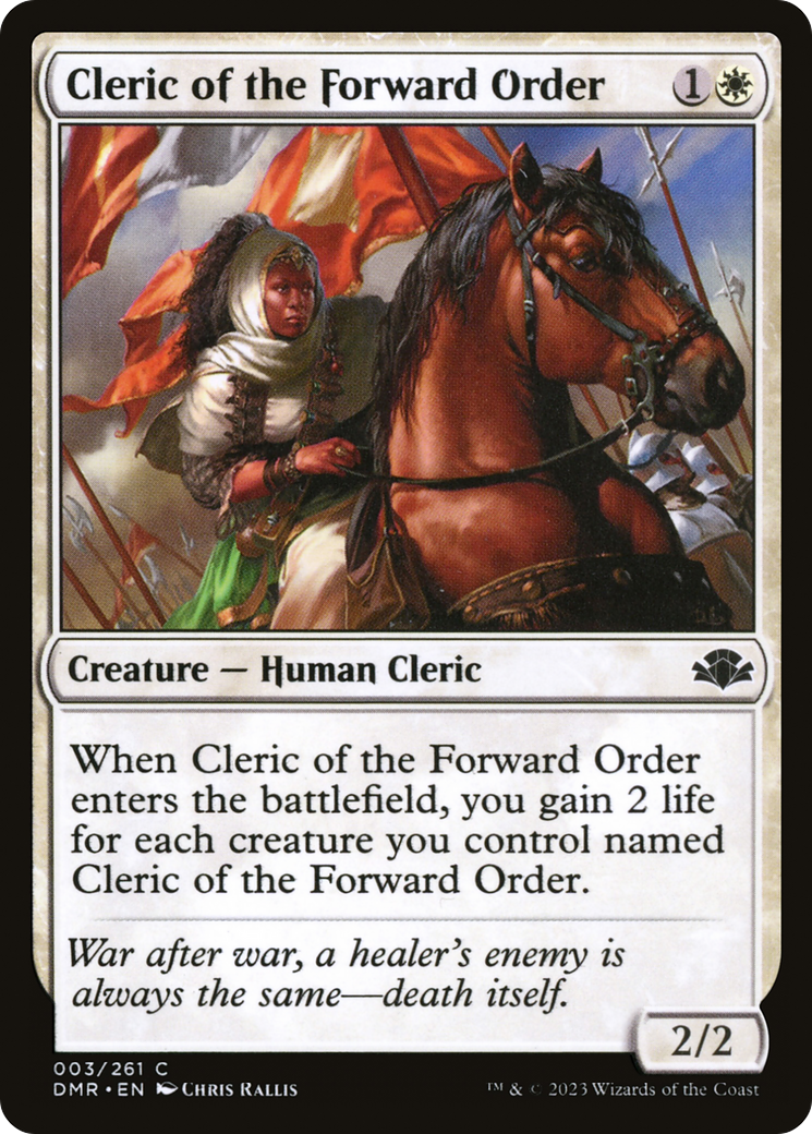 Cleric of the Forward Order [Dominaria Remastered] | Card Merchant Takapuna