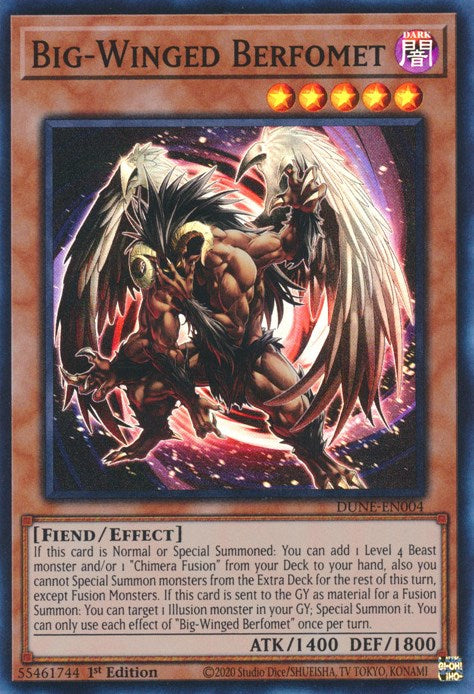 Big-Winged Berfomet [DUNE-EN004] Super Rare | Card Merchant Takapuna