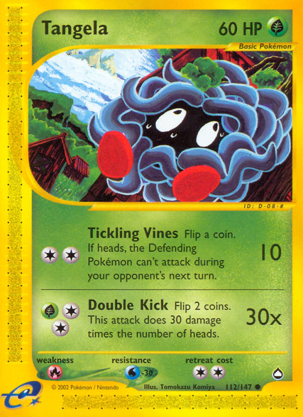 Tangela (112/147) [Aquapolis] | Card Merchant Takapuna