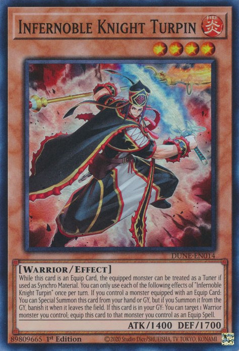 Infernoble Knight Turpin [DUNE-EN014] Super Rare | Card Merchant Takapuna