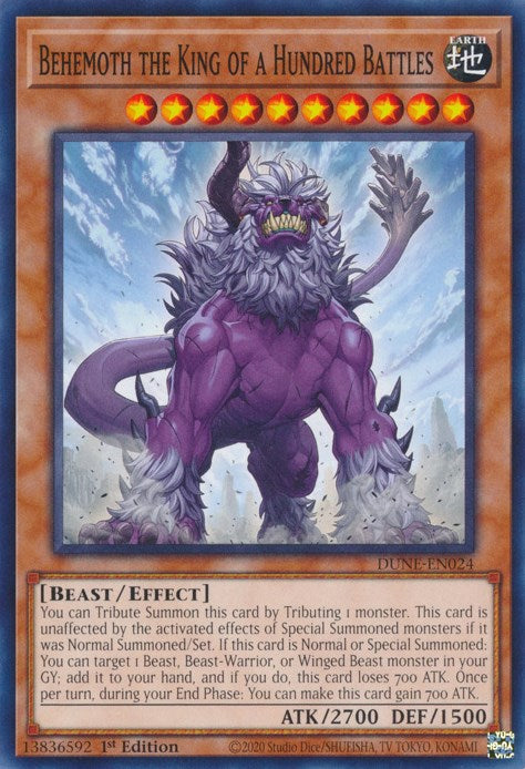 Behemoth the King of a Hundred Battles [DUNE-EN024] Common | Card Merchant Takapuna