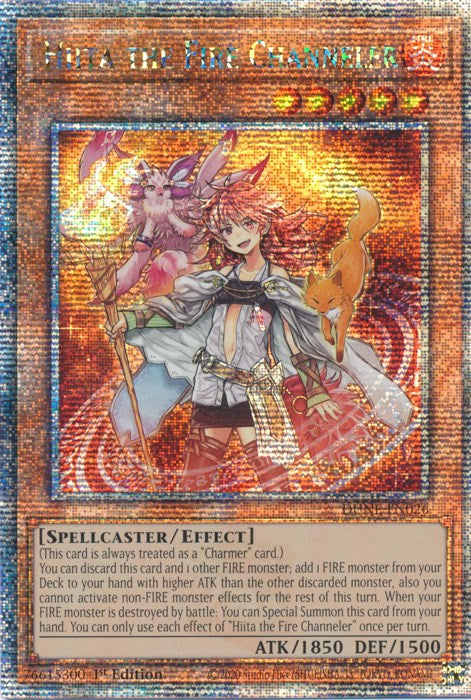 Hiita the Fire Channeler [DUNE-EN026] Quarter Century Secret Rare | Card Merchant Takapuna