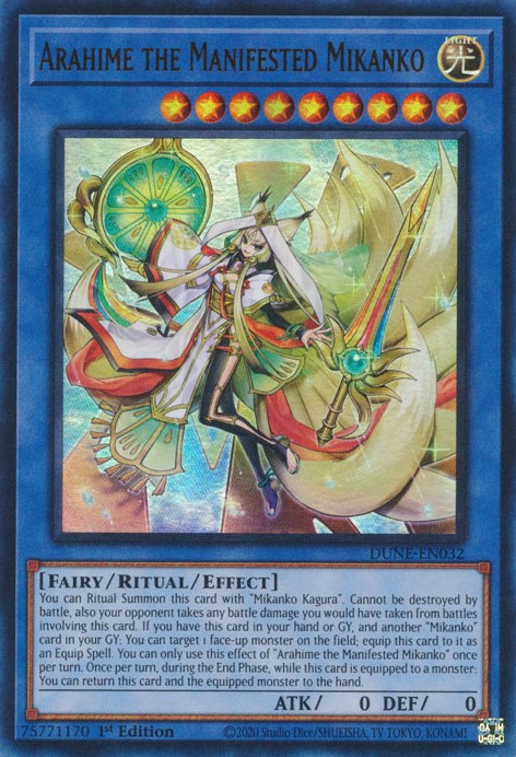 Arahime the Manifested Mikanko [DUNE-EN032] Ultra Rare | Card Merchant Takapuna