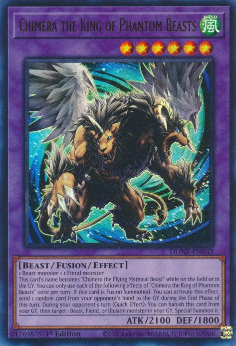 Chimera the King of Phantom Beasts [DUNE-EN033] Ultra Rare | Card Merchant Takapuna