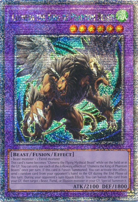 Chimera the King of Phantom Beasts [DUNE-EN033] Quarter Century Secret Rare | Card Merchant Takapuna