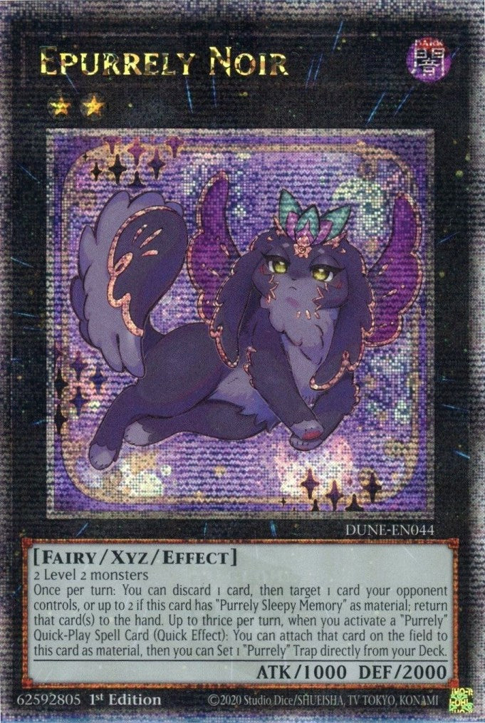 Epurrely Noir [DUNE-EN044] Quarter Century Secret Rare | Card Merchant Takapuna