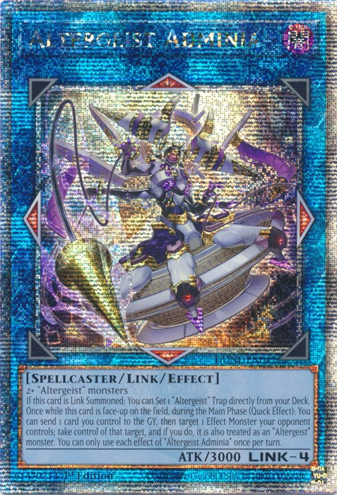 Altergeist Adminia [DUNE-EN047] Quarter Century Secret Rare | Card Merchant Takapuna