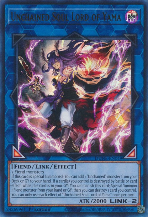 Unchained Soul Lord of Yama [DUNE-EN049] Ultra Rare | Card Merchant Takapuna