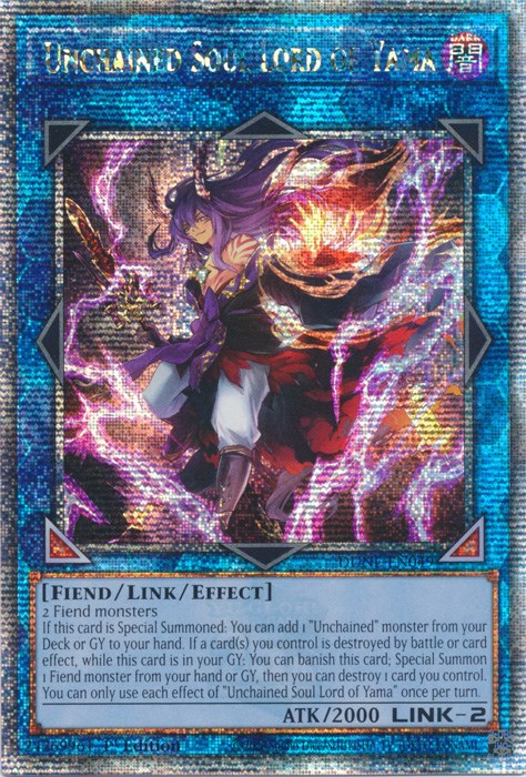 Unchained Soul Lord of Yama [DUNE-EN049] Quarter Century Secret Rare | Card Merchant Takapuna