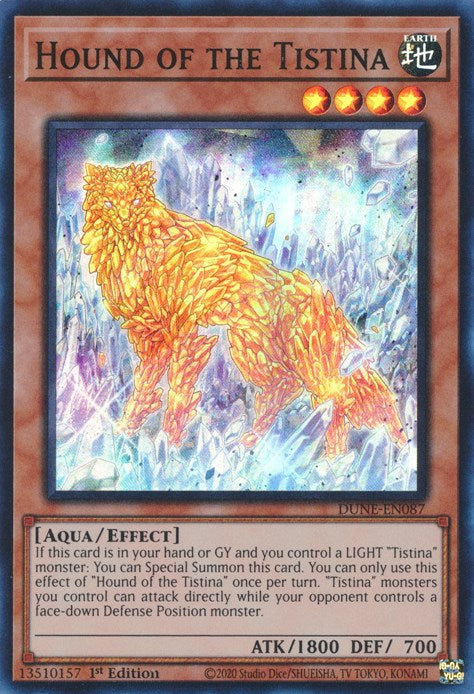 Hound of the Tistina [DUNE-EN087] Super Rare | Card Merchant Takapuna