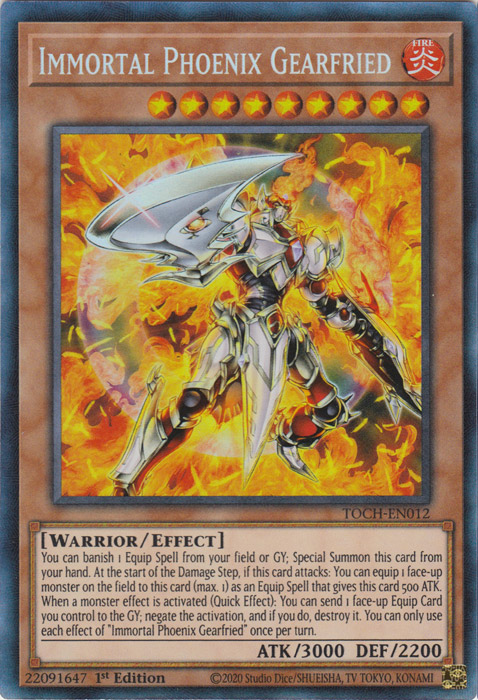 Immortal Phoenix Gearfried [TOCH-EN012] Collector's Rare | Card Merchant Takapuna