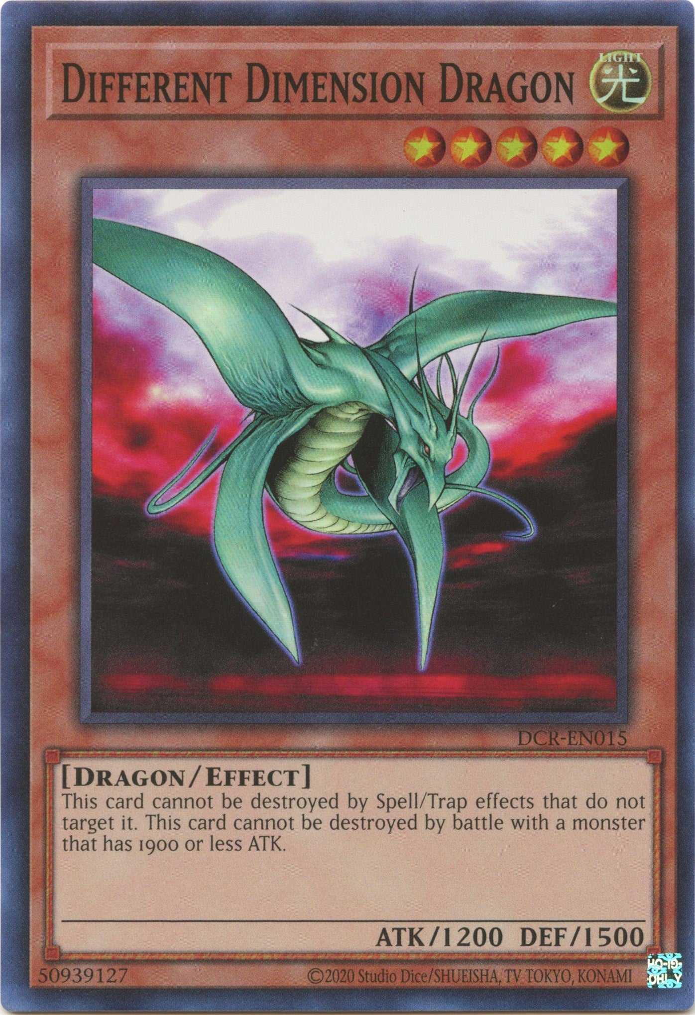 Different Dimension Dragon (25th Anniversary) [DCR-EN015] Super Rare | Card Merchant Takapuna