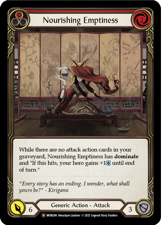 Nourishing Emptiness [U-MON246-RF] (Monarch Unlimited)  Unlimited Rainbow Foil | Card Merchant Takapuna