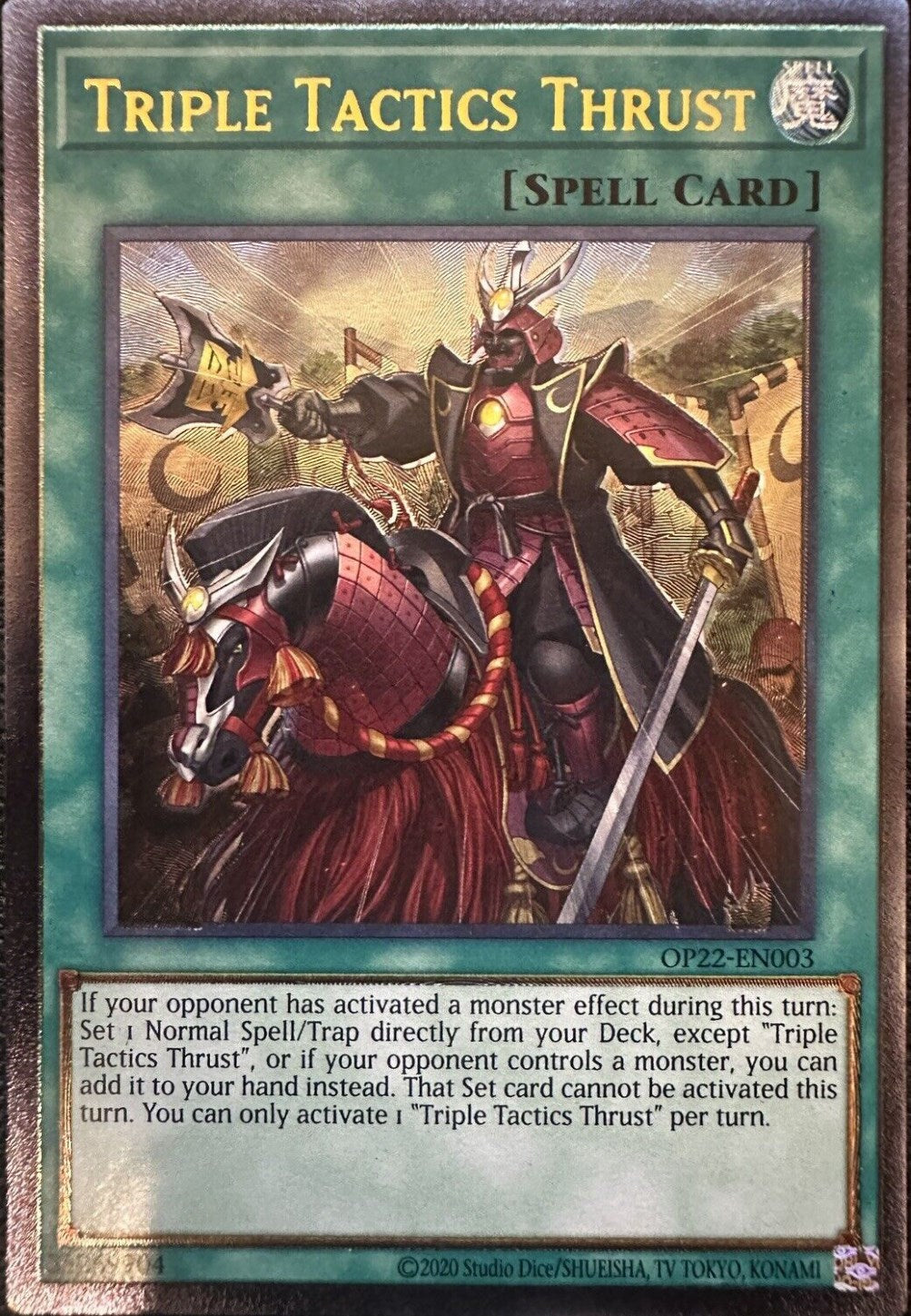 Triple Tactics Thrust [OP22-EN003] Ultimate Rare | Card Merchant Takapuna