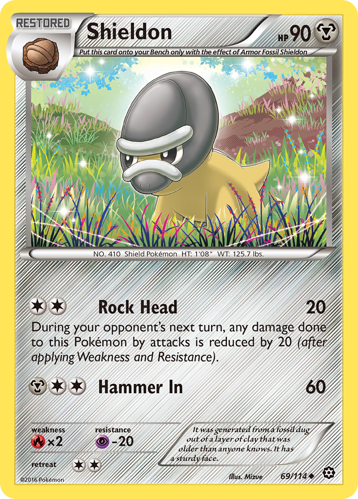 Shieldon (69/114) [XY: Steam Siege] | Card Merchant Takapuna