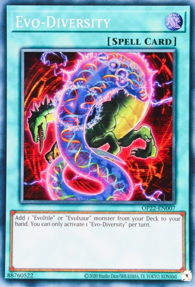 Evo-Diversity [OP22-EN007] Super Rare | Card Merchant Takapuna