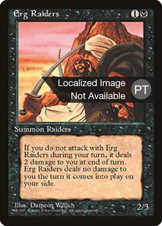 Erg Raiders [Fourth Edition (Foreign Black Border)] | Card Merchant Takapuna