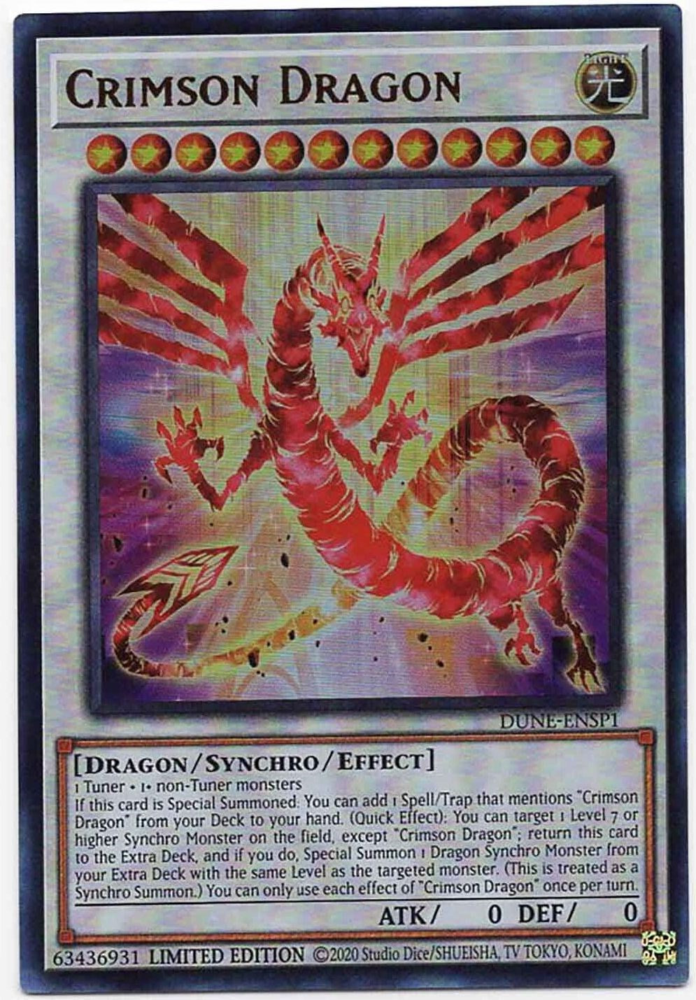 Crimson Dragon [DUNE-ENSP1] Ultra Rare | Card Merchant Takapuna