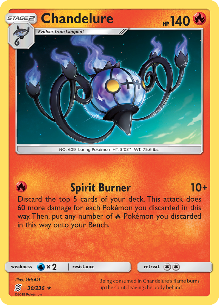 Chandelure (30/236) [Sun & Moon: Unified Minds] | Card Merchant Takapuna