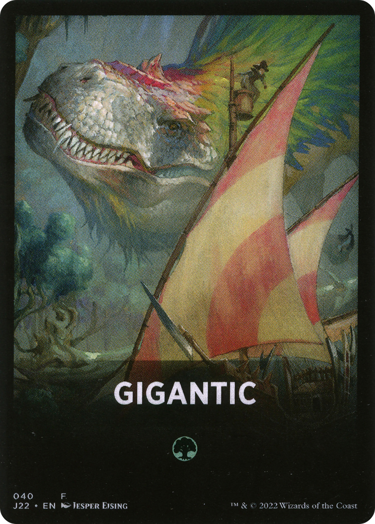 Gigantic Theme Card [Jumpstart 2022 Front Cards] | Card Merchant Takapuna