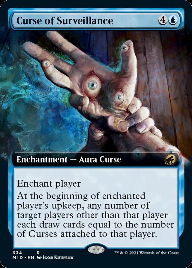 Curse of Surveillance (Extended Art) [Innistrad: Midnight Hunt] | Card Merchant Takapuna