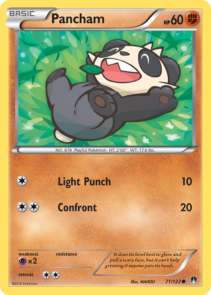 Pancham (71/122) [XY: BREAKpoint] | Card Merchant Takapuna