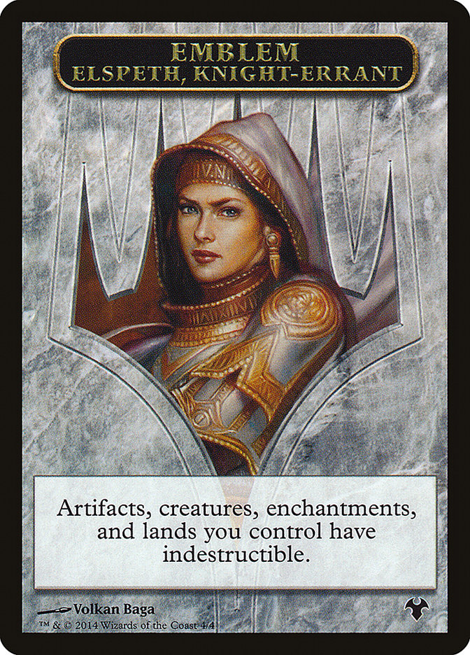 Elspeth, Knight-Errant Emblem [Modern Event Deck 2014 Tokens] | Card Merchant Takapuna