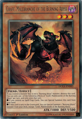 Graff, Malebranche of the Burning Abyss [DUEA-EN083] Rare | Card Merchant Takapuna