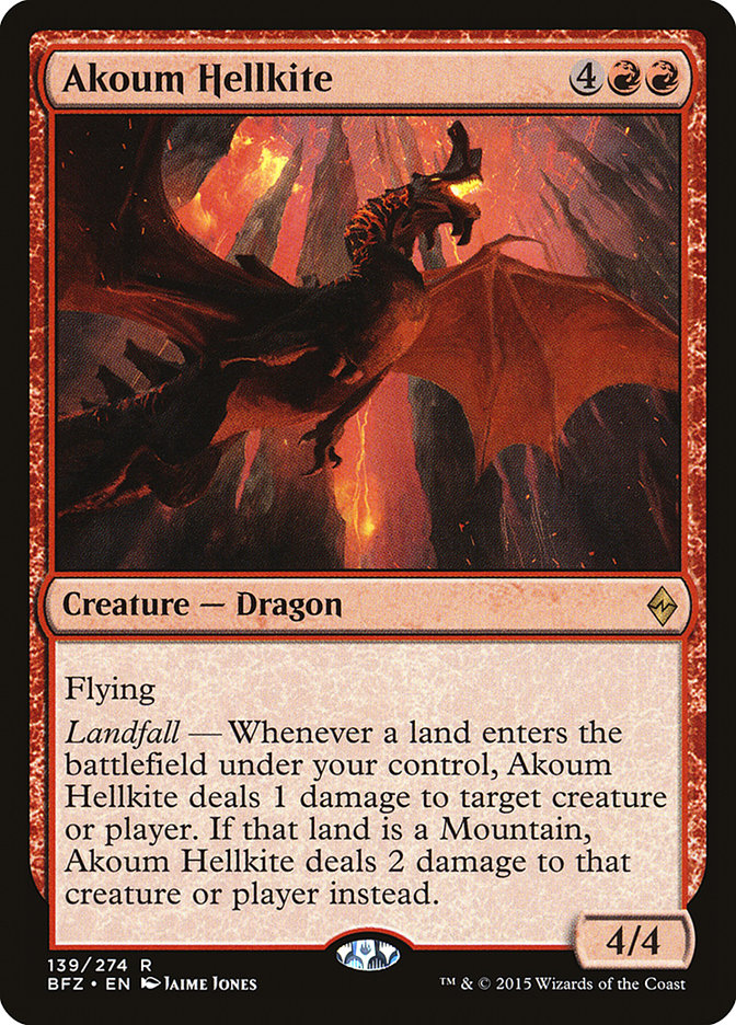 Akoum Hellkite [Battle for Zendikar] | Card Merchant Takapuna