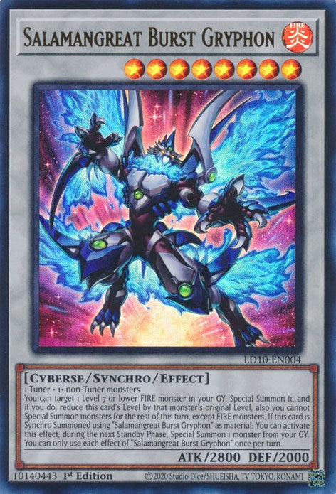 Salamangreat Burst Gryphon [LD10-EN004] Ultra Rare | Card Merchant Takapuna