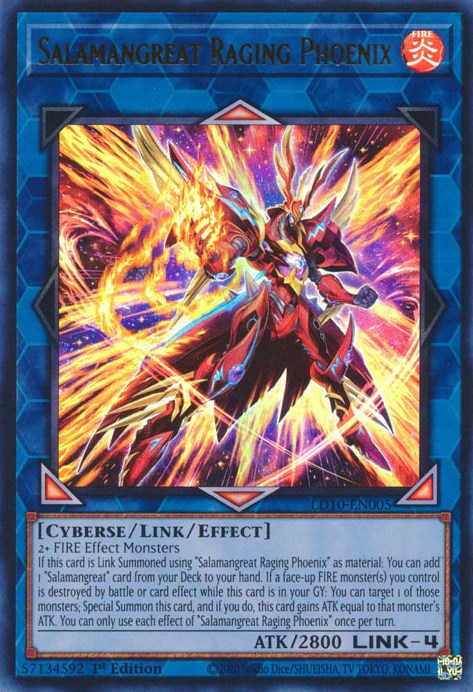 Salamangreat Raging Phoenix [LD10-EN005] Ultra Rare | Card Merchant Takapuna