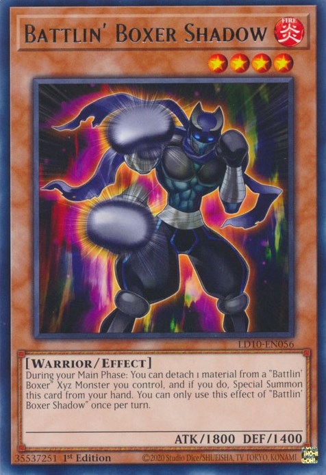 Battlin' Boxer Shadow [LD10-EN056] Rare | Card Merchant Takapuna