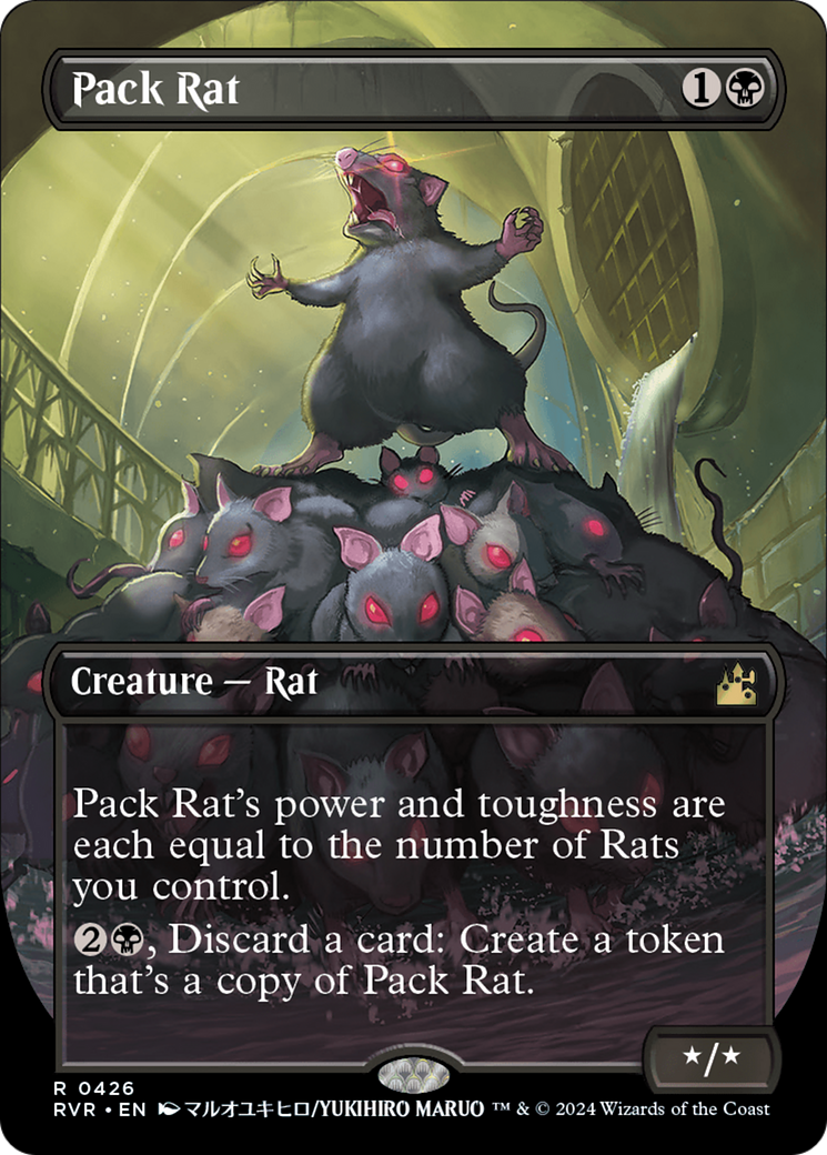 Pack Rat (Anime Borderless) [Ravnica Remastered] | Card Merchant Takapuna