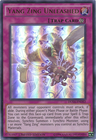 Yang Zing Unleashed [DUEA-ENDE2] Ultra Rare | Card Merchant Takapuna