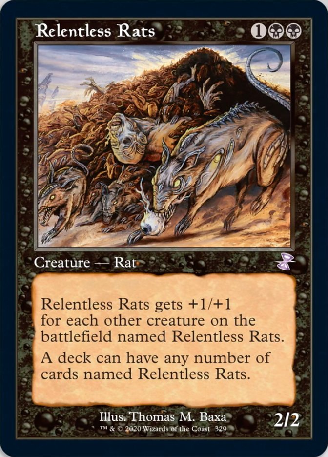 Relentless Rats (Timeshifted) [Time Spiral Remastered] | Card Merchant Takapuna