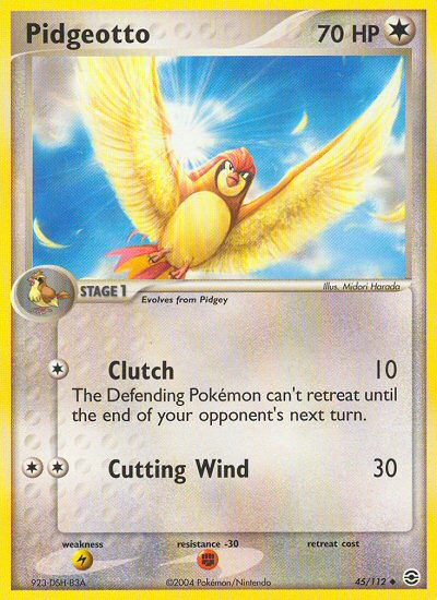 Pidgeotto (45/112) [EX: FireRed & LeafGreen] | Card Merchant Takapuna