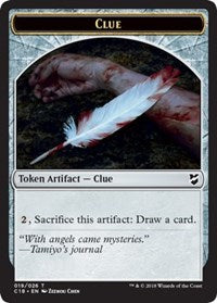 Clue // Construct (021) Double-Sided Token [Commander 2018 Tokens] | Card Merchant Takapuna