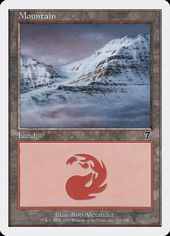 Mountain (338) [Seventh Edition] | Card Merchant Takapuna