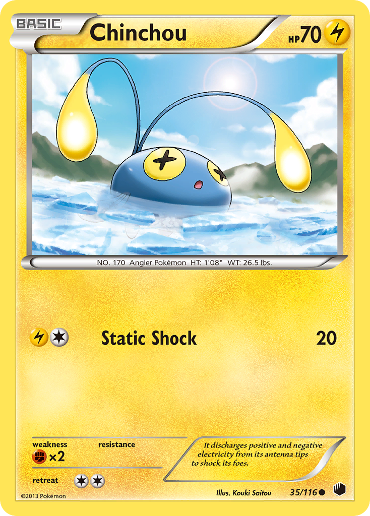 Chinchou (35/116) [Black & White: Plasma Freeze] | Card Merchant Takapuna