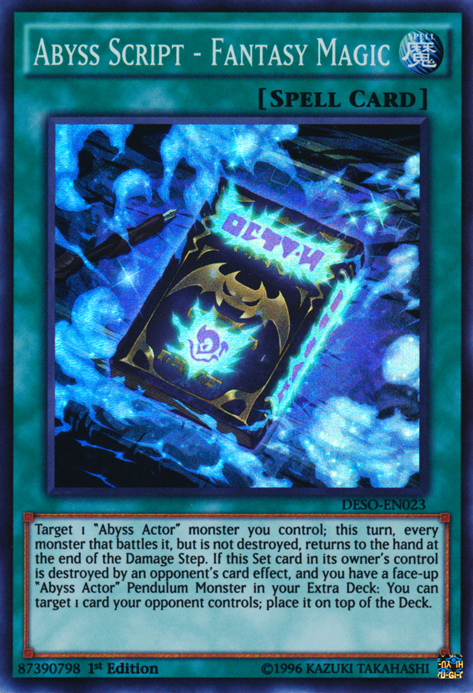 Abyss Script - Fantasy Magic [DESO-EN023] Super Rare | Card Merchant Takapuna