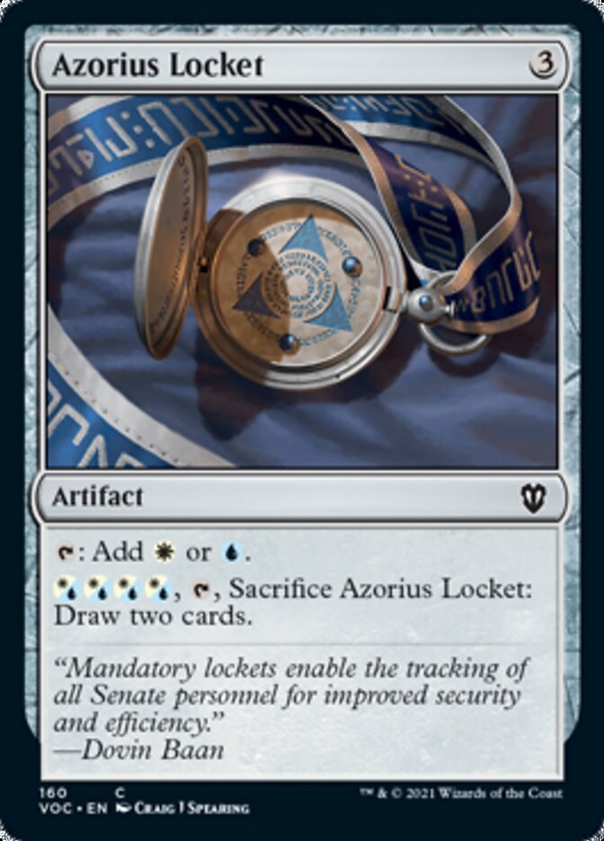Azorius Locket [Innistrad: Crimson Vow Commander] | Card Merchant Takapuna