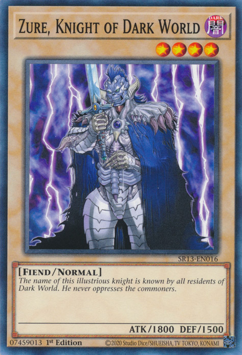 Zure, Knight of Dark World [SR13-EN016] Common | Card Merchant Takapuna