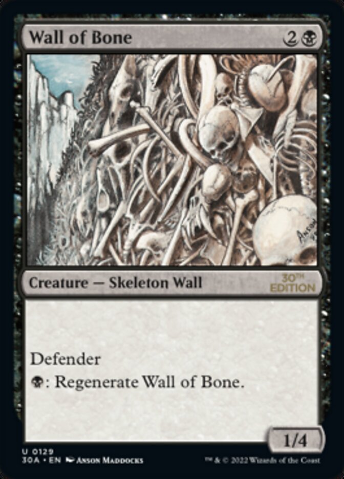 Wall of Bone [30th Anniversary Edition] | Card Merchant Takapuna