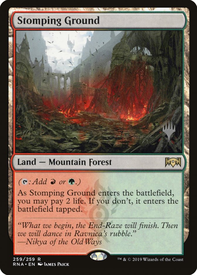 Stomping Ground (Promo Pack) [Ravnica Allegiance Promos] | Card Merchant Takapuna