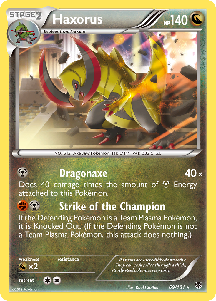 Haxorus (69/101) [Black & White: Plasma Blast] | Card Merchant Takapuna