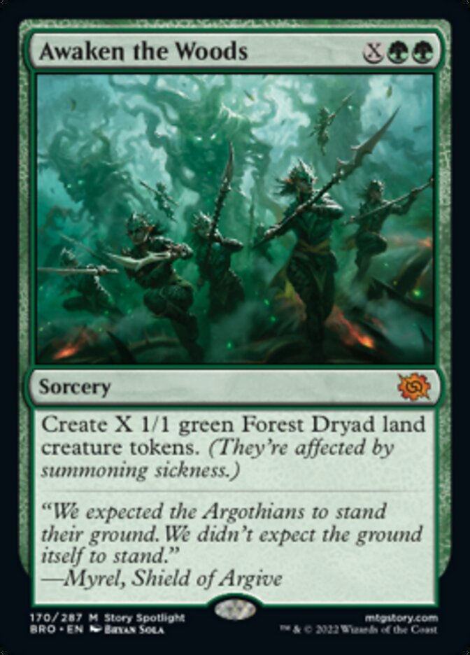 Awaken the Woods [The Brothers' War] | Card Merchant Takapuna