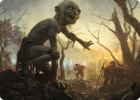 Smeagol, Helpful Guide Art Card [The Lord of the Rings: Tales of Middle-earth Art Series] | Card Merchant Takapuna