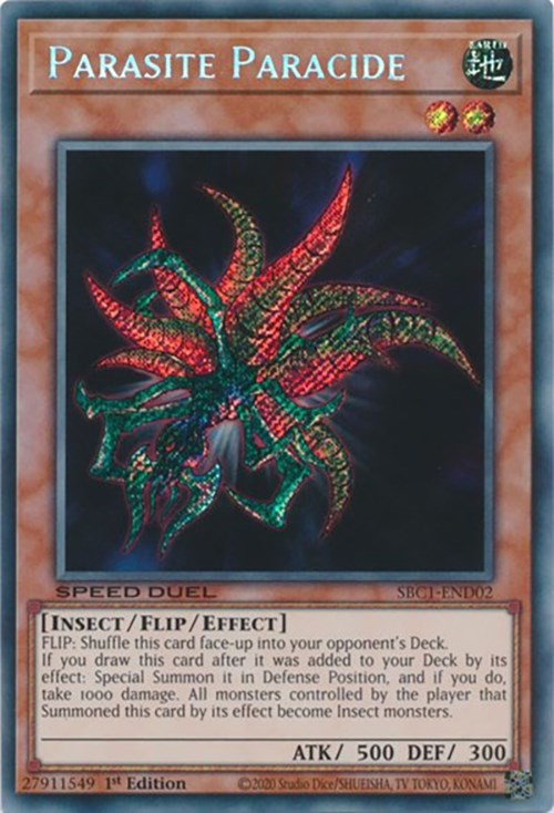 Parasite Paracide [SBC1-END02] Secret Rare | Card Merchant Takapuna