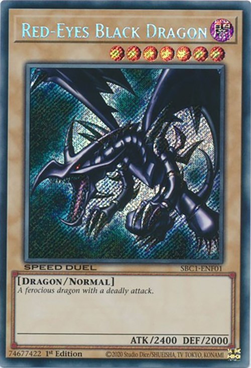 Red-Eyes Black Dragon [SBC1-ENF01] Secret Rare | Card Merchant Takapuna